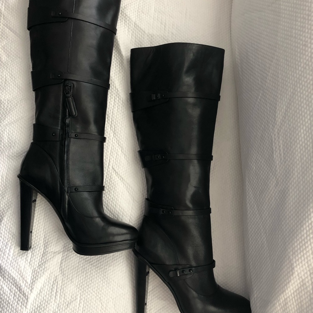 BCBG Max Azria Black Platform Boots
